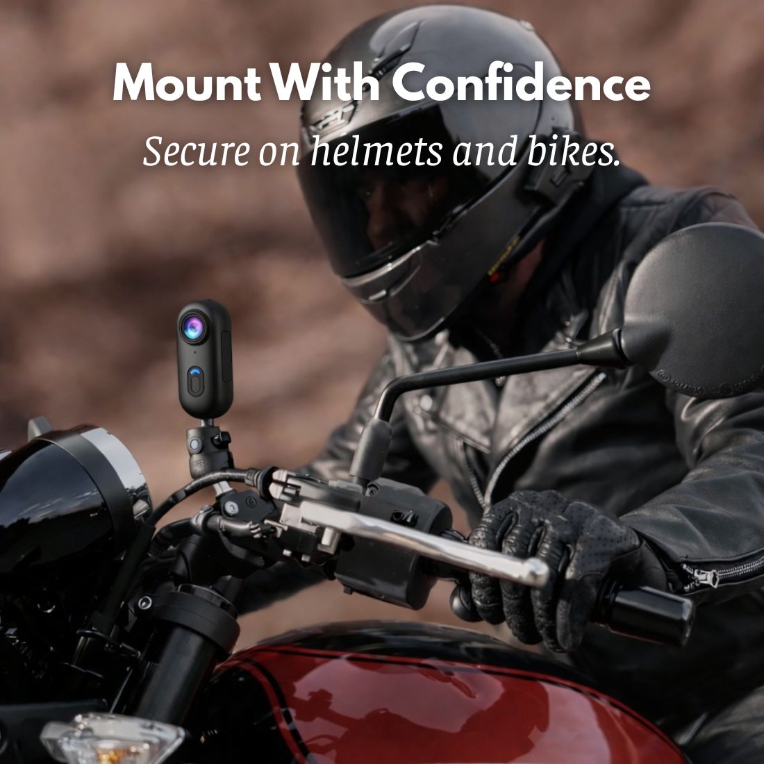Bikerzonez Moto POV Mini Camera | Hands-Free Riding Cam
