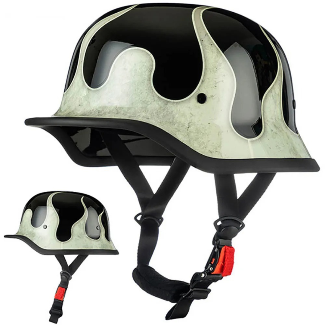 Vintage German Style Half Helmet | DOT Certified