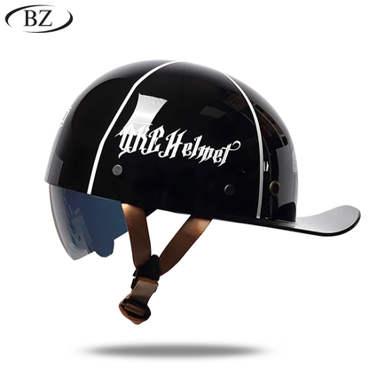 Premium Retro Half Helmet – Signature Edition
