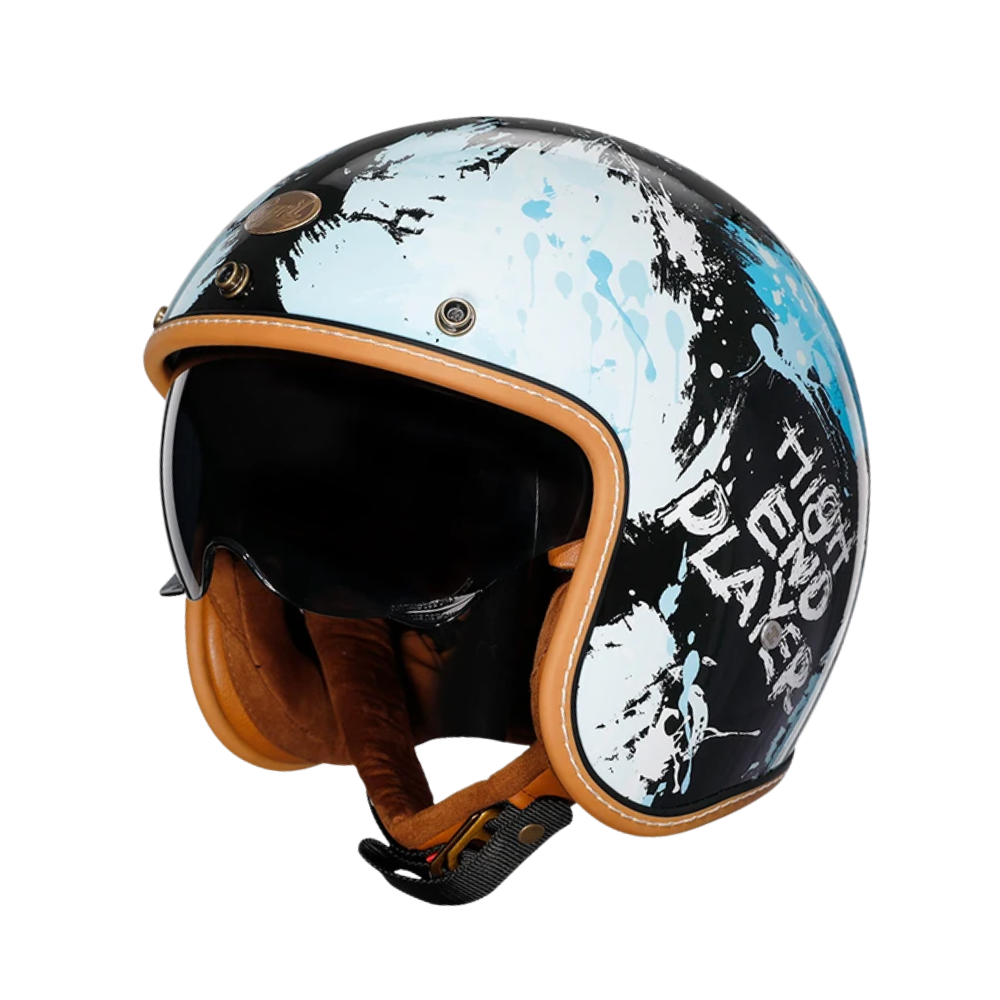 CYRIL B206 Retro Open Face Helmet – DOT & ECE Approved