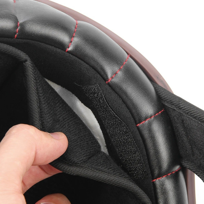 Old School Open Face Biker Helmet – DOT Certified