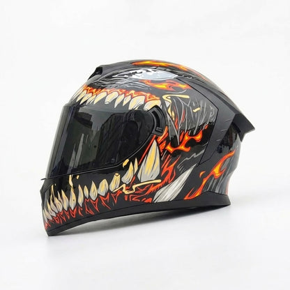 BikerZoneZ Rider Street Dominator Fullface Helmet