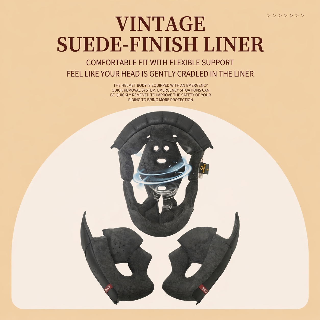 SOMAN Vintage Rider Fullface Helmet - DOT Certified