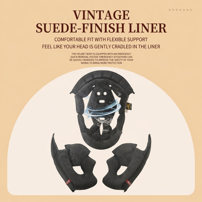 SOMAN Vintage Rider Fullface Helmet - DOT Certified