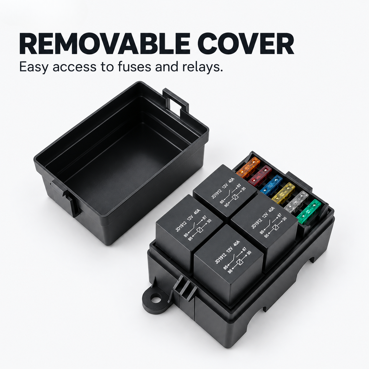 BikerZonez MotoCircuit 6-Way Fuse & Relay Box