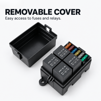 BikerZonez MotoCircuit 6-Way Fuse & Relay Box