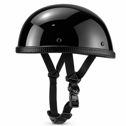 BikerZoneZ™ Vintage Half Face Motorcycle Helmet