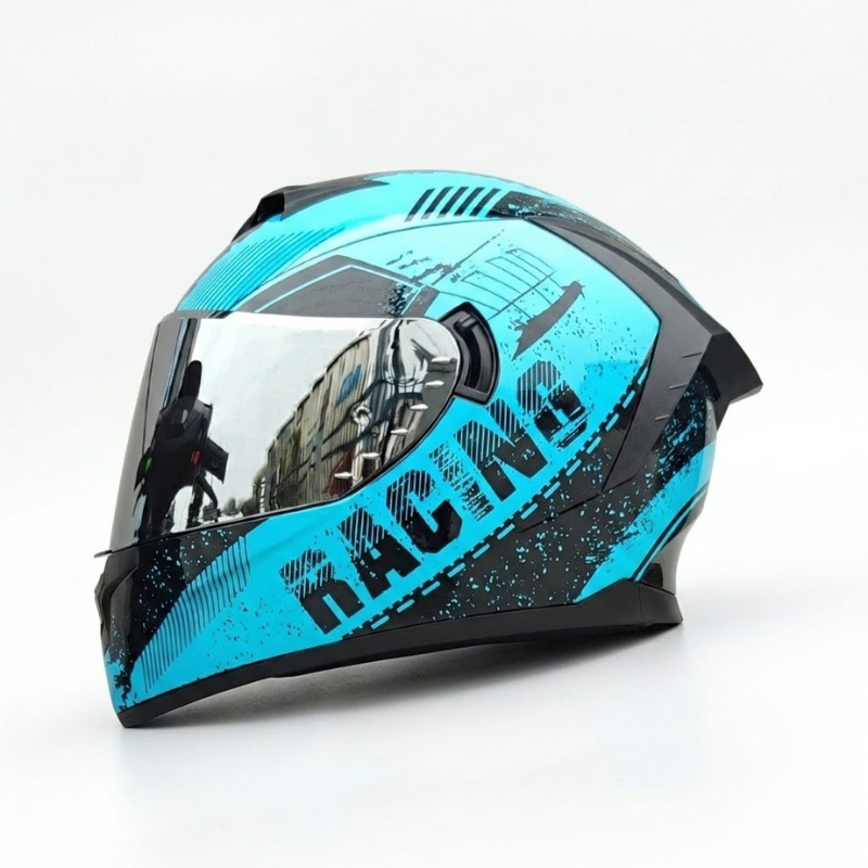 BikerZoneZ Rider Street Dominator Fullface Helmet