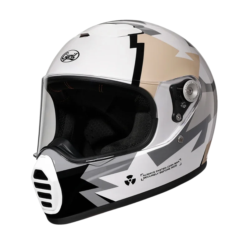 RoadSpirit Vintage Full-Face Helmet – DOT & ECE Approved