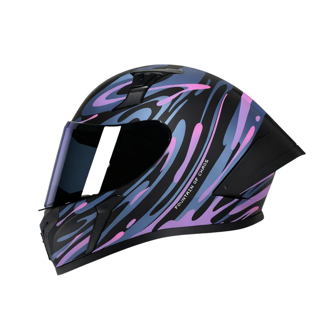 BikerZoneZ Standard Full Face Helmet - DOT & ECE Approved