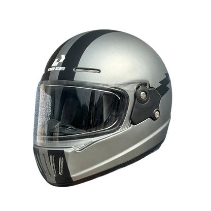 BikerZoneZ RetroRide Full Face Helmet - DOT Approved