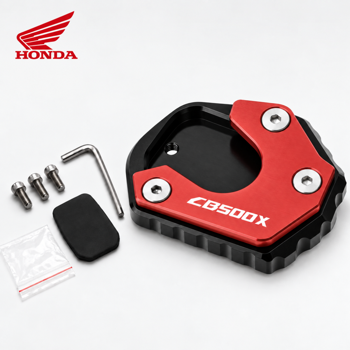 BikerZoneZ Motorcycle Kickstand Pad HONDA