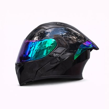 Motorcycle Helmet ORZ Z-169 Flip-Up Full Face Dual Visor Helmet, DOT & ECE Approved