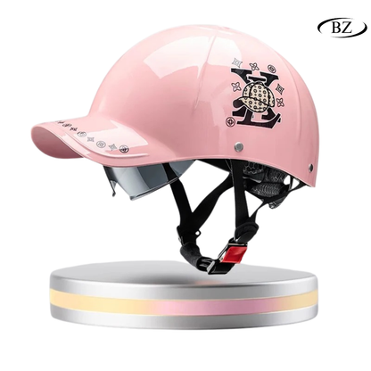 Baseball Cap Half Helmet – Lightweight Summer Riding Helmet