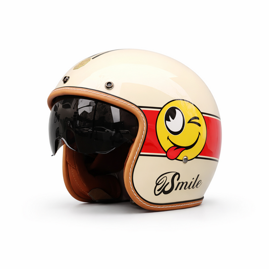ORZ 301 Vintage Open Face Helmet –  DOT & ECE Approved