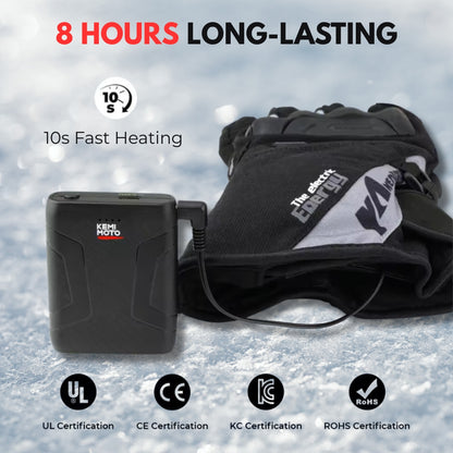Heated Waterproof Winter Motorcycle Gloves | CE Approved