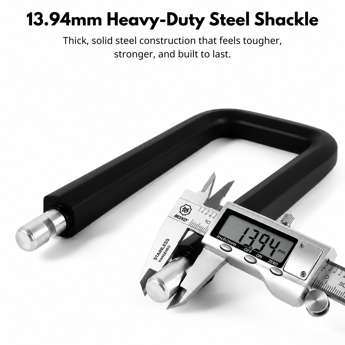 BikerZoneZ Heavy-Duty Motorcycle U-Lock