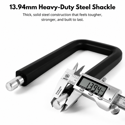 BikerZoneZ Heavy-Duty Motorcycle U-Lock