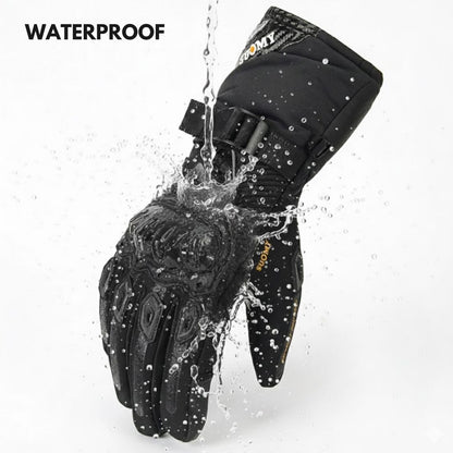 Winter Fleece-Lined Motorcycle Gloves