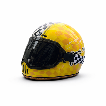 ORZ-729 Retro Full-Face Helmet - DOT & ECE Approved