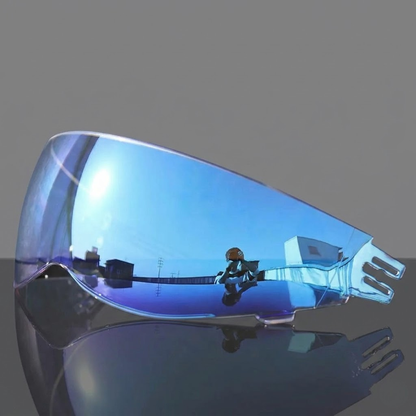 Shark Dark Street Fighter Visor – HD Night Vision & UV Protection