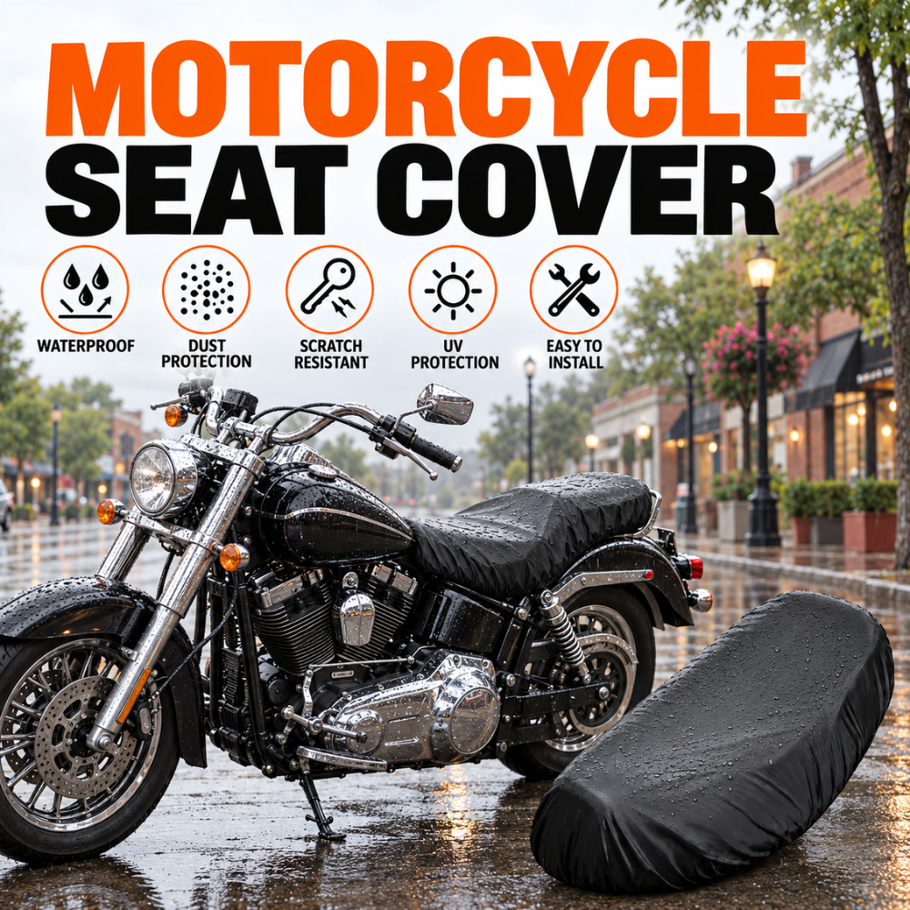 BikerZoneZ SeatShield™ Sun & Rain Seat Cover