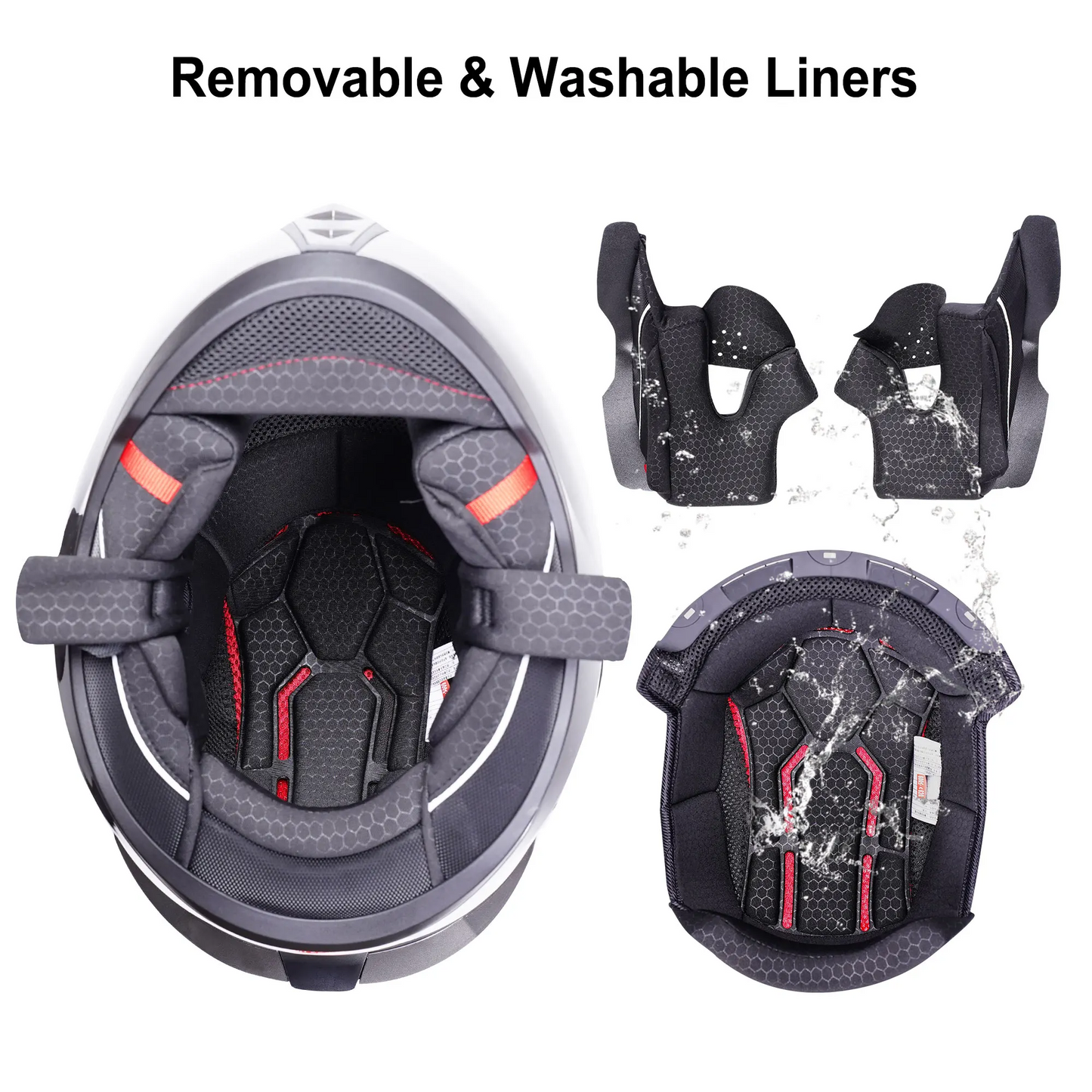BikerZoneZ SafeRide Pro Full Face Helmet - DOT & ECE Approved