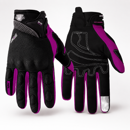 BikerZoneZ™ AirFlow Protective Touchscreen Riding Gloves