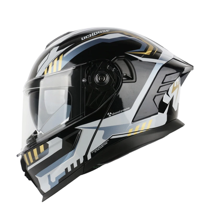 BikerZoneZ Flip-Up Motorcycle Helmet - DOT Certification