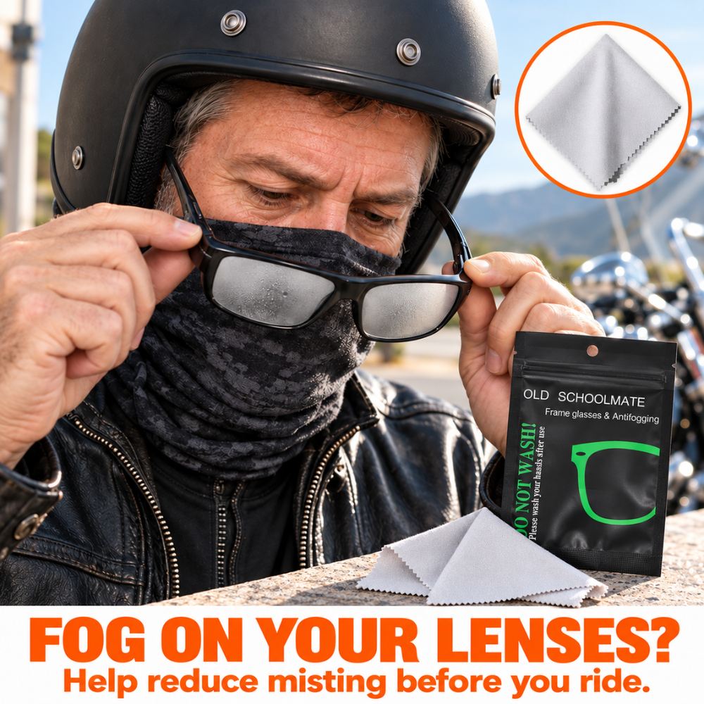 BikerZoneZ Anti-Fog Lens Cloth