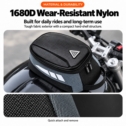 BikerZoneZ Magnetic Hard Shell Tank Bag