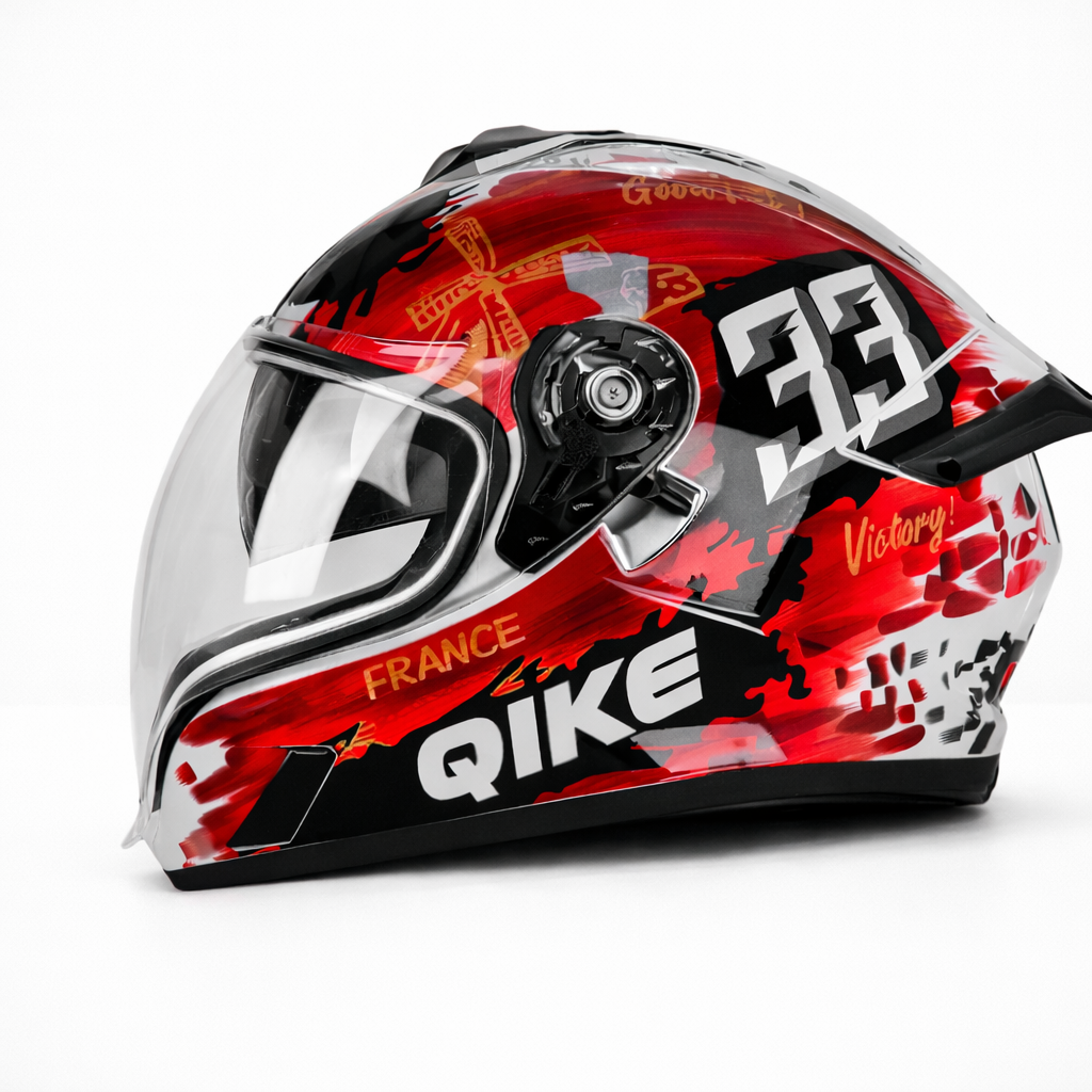 Unisex Full-Face Motorcycle Helmet Certified to DOT & ECE Standards – BikerZoneZ