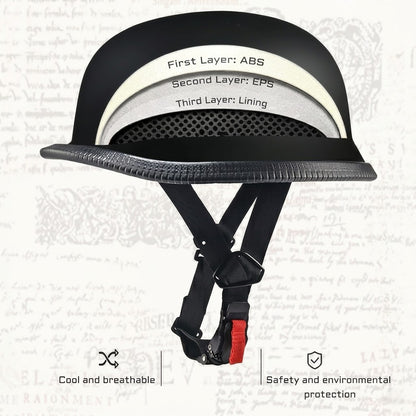 Premium Vintage Half Face Helmet –  DOT Approved
