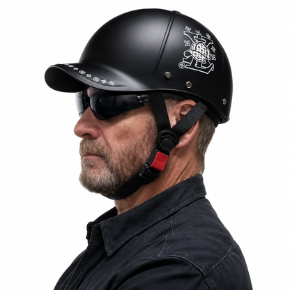 BikerZoneZ RoadCap™ DOT & ECE Half Helmet