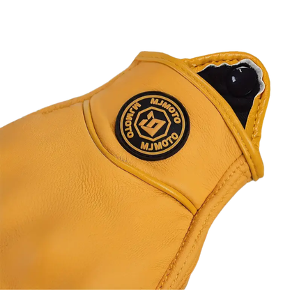 Motorcycle Half Finger Leather Gloves