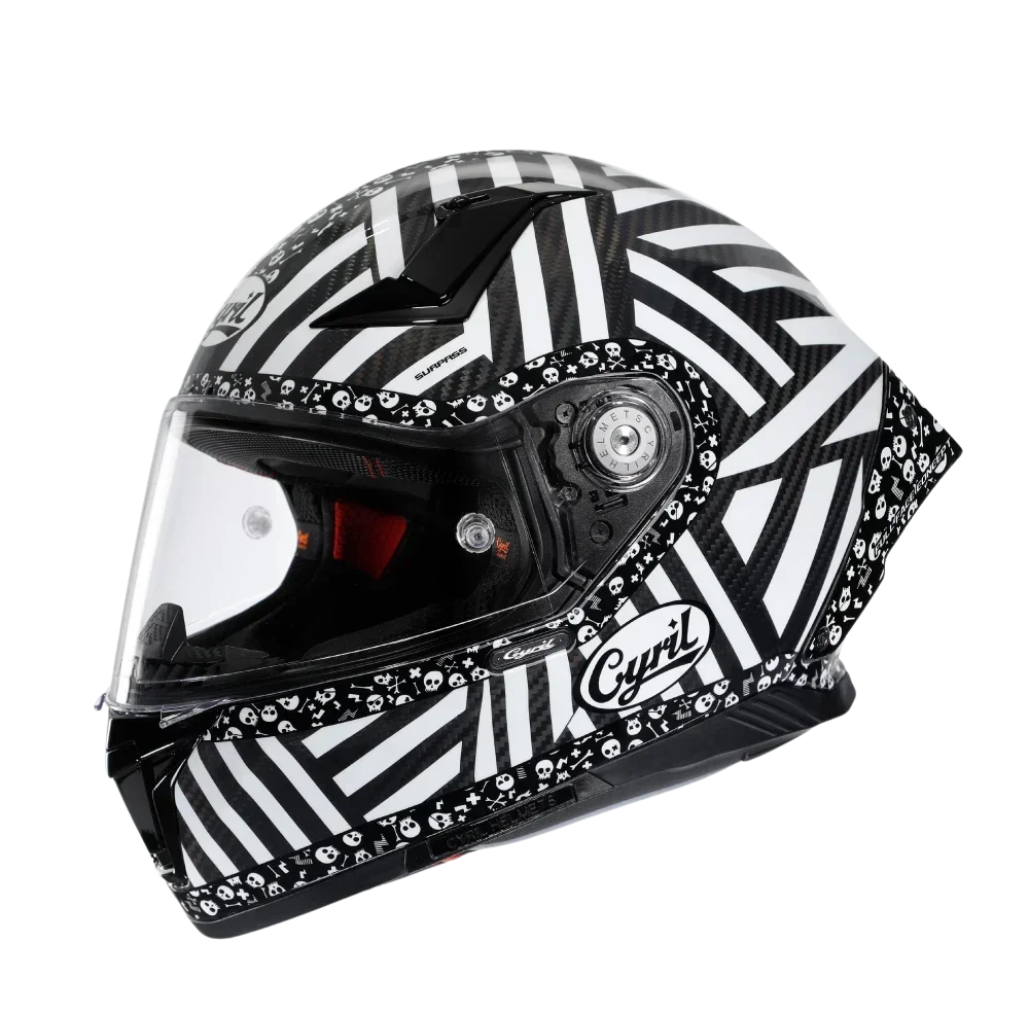 CYRIL R30S Carbon Pro Fullface Helmet - DOT and ECE Approved