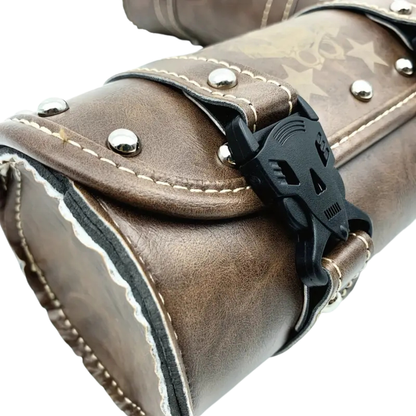 Vintage Leather Motorcycle Front Tool Bag
