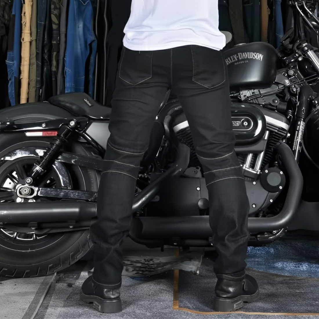 Motorcycle Riding Jeans with Armor – Reinforced Denim Pants