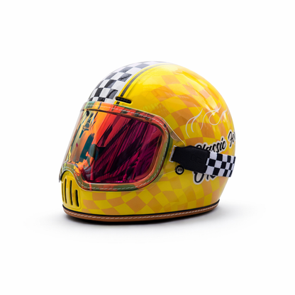 ORZ-729 Retro Full-Face Helmet - DOT & ECE Approved