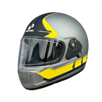 BikerZoneZ RetroRide Full Face Helmet - DOT Approved