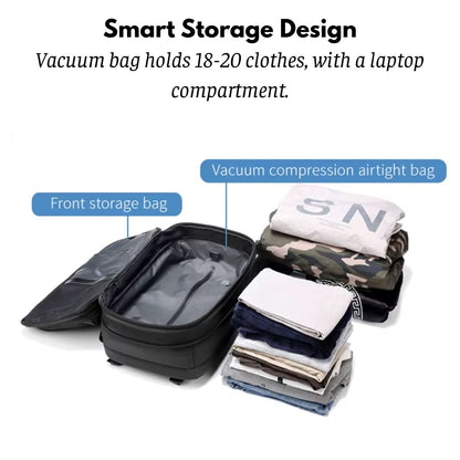 Ultimate Biker Backpack - Expandable & Vacuum Compression Pack for Riders