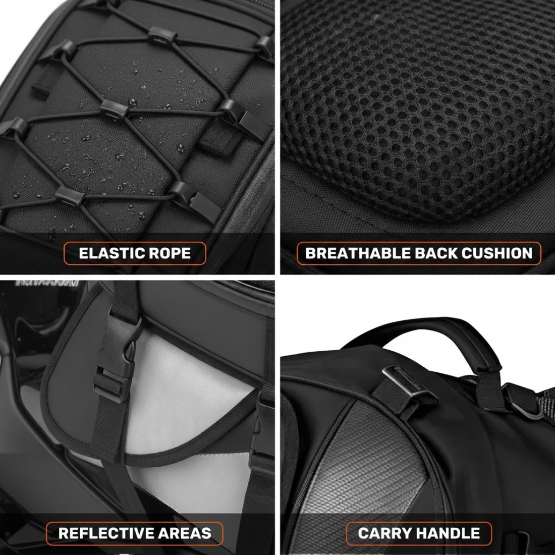 2-in-1 Motorcycle Tail Bag