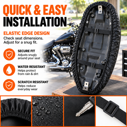 BikerZoneZ SeatShield™ Sun & Rain Seat Cover