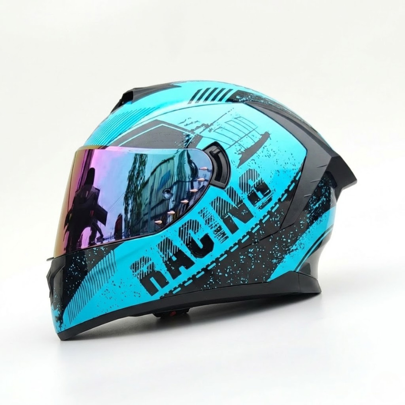 BikerZoneZ Rider Street Dominator Fullface Helmet