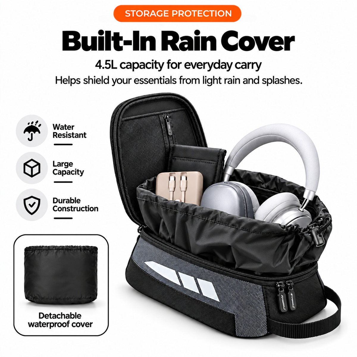 BikerZoneZ Magnetic Hard Shell Tank Bag