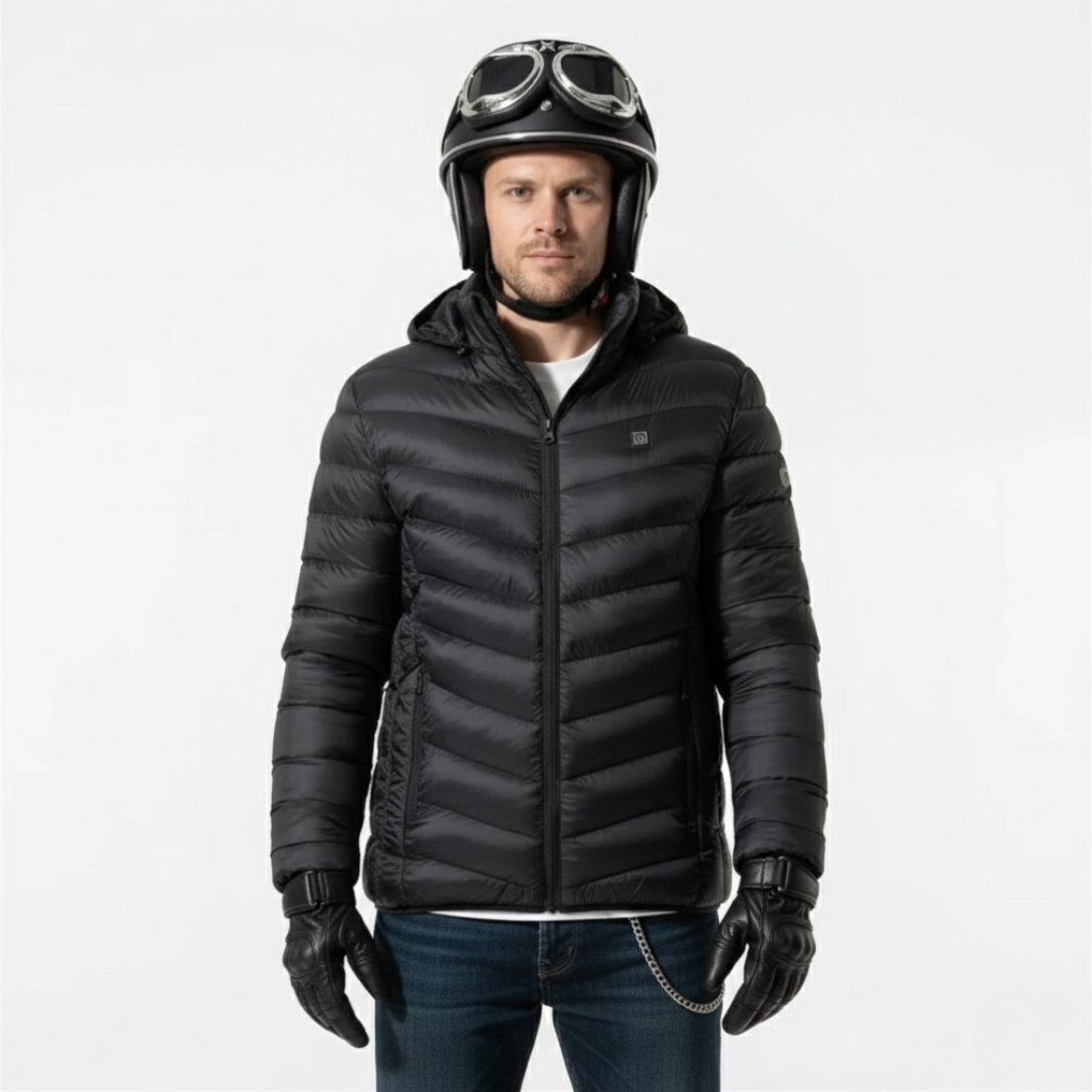 BikerZoneZ™ Multi-level Heated Puffer Jacket | 360° Warmth Technology