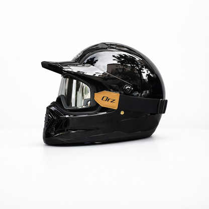 ORZ-918 Retro Full-Face Helmet – DOT & ECE Approved