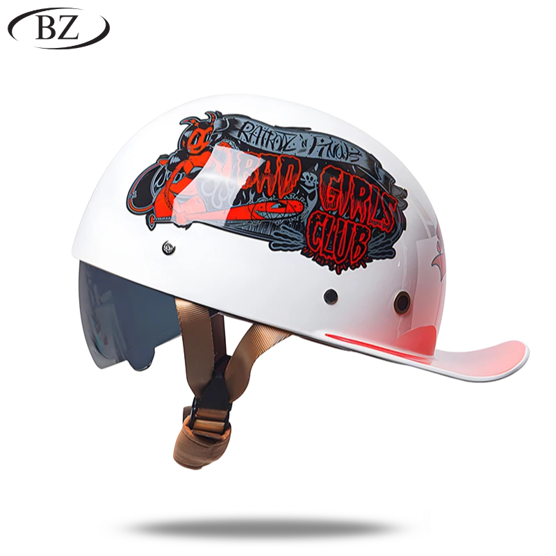 Premium Retro Half Helmet – Signature Edition