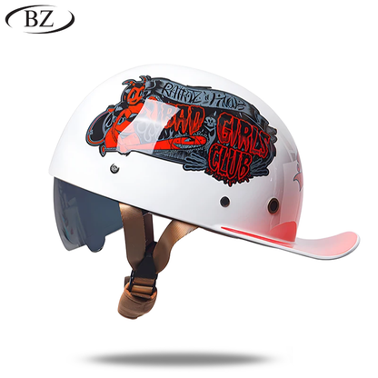 Premium Retro Half Helmet – Signature Edition