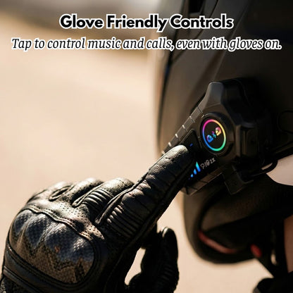 P10 2X Motorcycle Helmet Intercom (2-Rider, 300m, IPX6, BT 5.3)